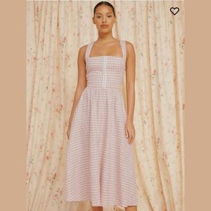 Reformation Tagliatelle linen dress